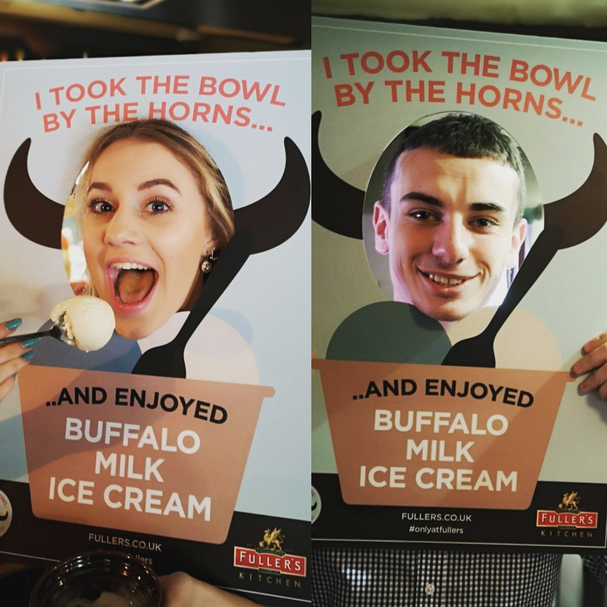 This week's gonna be a HOT ONE! ☀️
Why not come in and try our delicious 'LAVERSTOKE PARK FARM' BUFFALO ICE CREAM?
(modelled by 'woody' &amp; 'chloe'!
.. Visit fullers.co.uk/ice-cream/sign…
To grab your FREE scoop before it melts! 🍦

<a href="/FullersKitchen/">Fuller's Kitchen</a> <a href="/Laverstoke/">Laverstoke Park Farm</a> #onlyatfullers #fullers