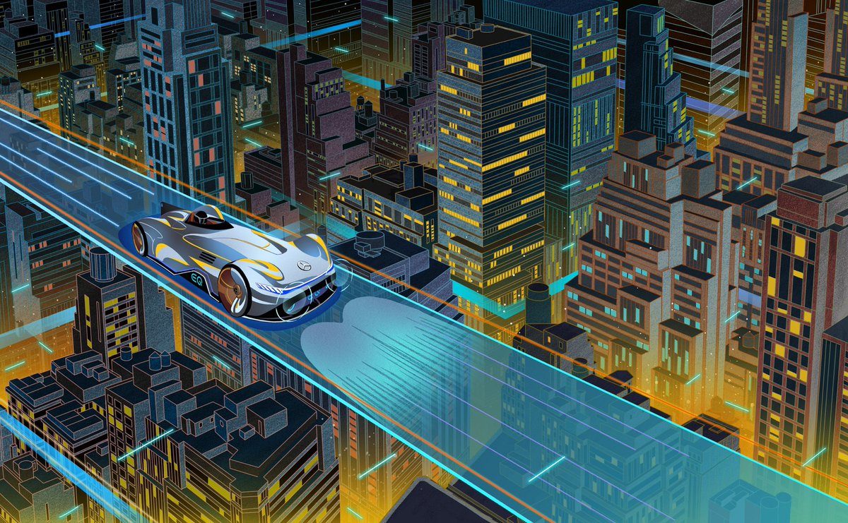 The Silver Arrow EQ’s futuristic vibes were brought to life in this sci-fi superhero inspired cityscape. 📸 @FeifeiRuan #MBPhotoPass