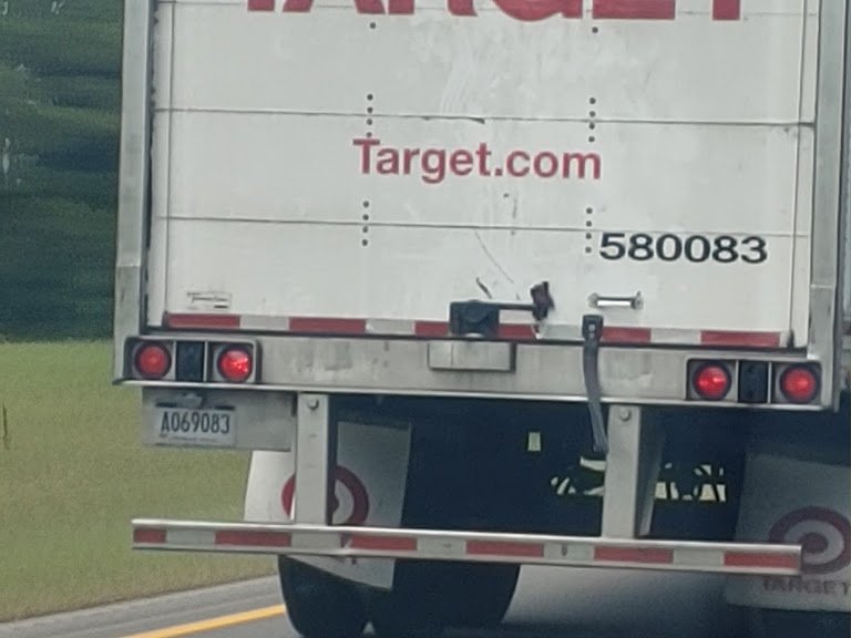 scarletmouse6's tweet photo. @Target FYI you've got two truck drivers on I20-W in GA having a grand old time blocking both lanes doing 60MPH in a 70PMH zone. Been at it for MILES. Might want to chat with them. https://t.co/e4HZkFDi0G