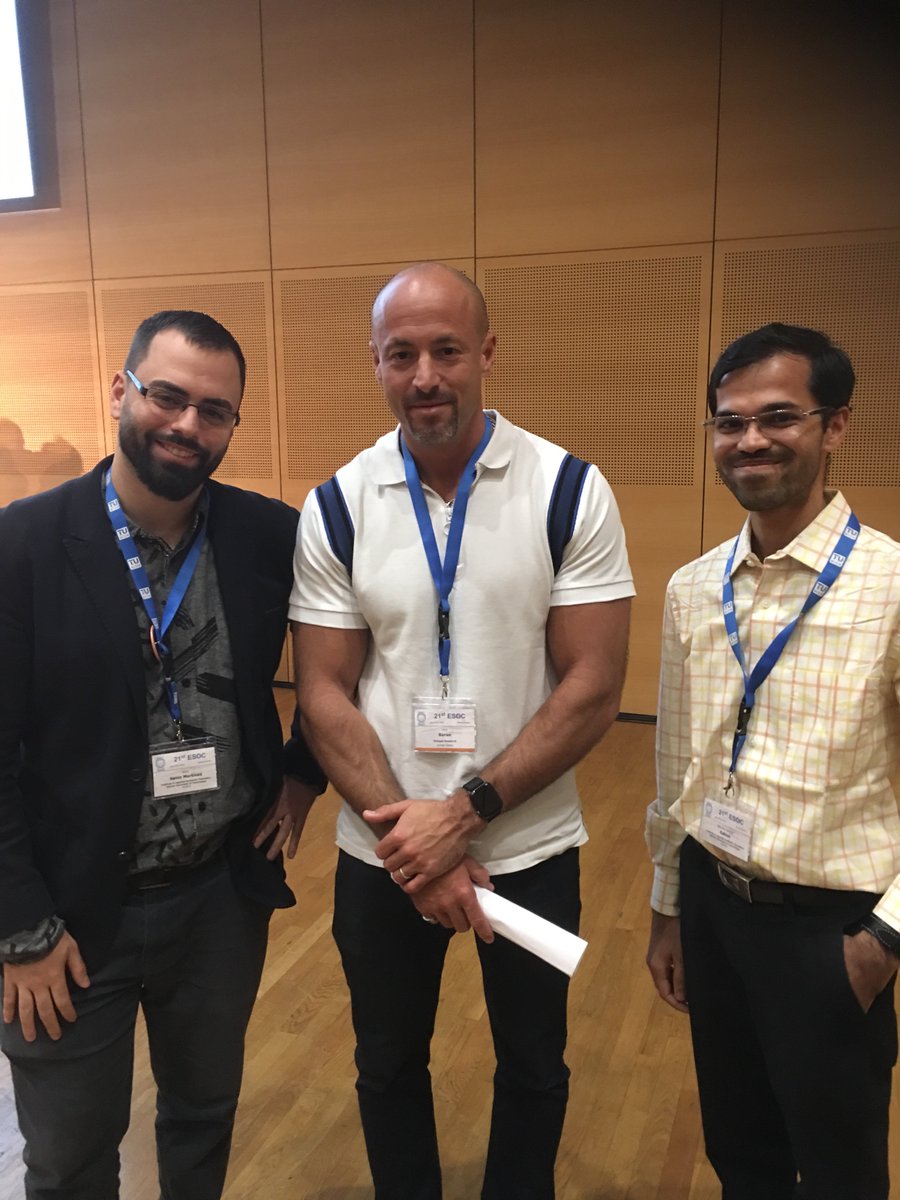 After the engrossing lecture of Prof. Phil S. Baran <a href="/ESOC2019/">21st ESOC 2019</a>, I was fortunate enough to share a picture with him. 
"A TRUE GENIUS OF OUR ERA." 
Thanks #esocwien <a href="/BaranLabReads/">Baran Lab</a>