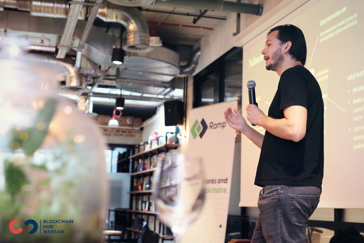 BHWarsaw's tweet photo. Photos from the Friday meetup 📷
Builders from @CeloHQ, @RampNetwork, @ethworks and @MakerDAO  discussed building blockchains for social good 🙌 and blockchain accessibility 🌈. https://t.co/Br8ucCz4qc