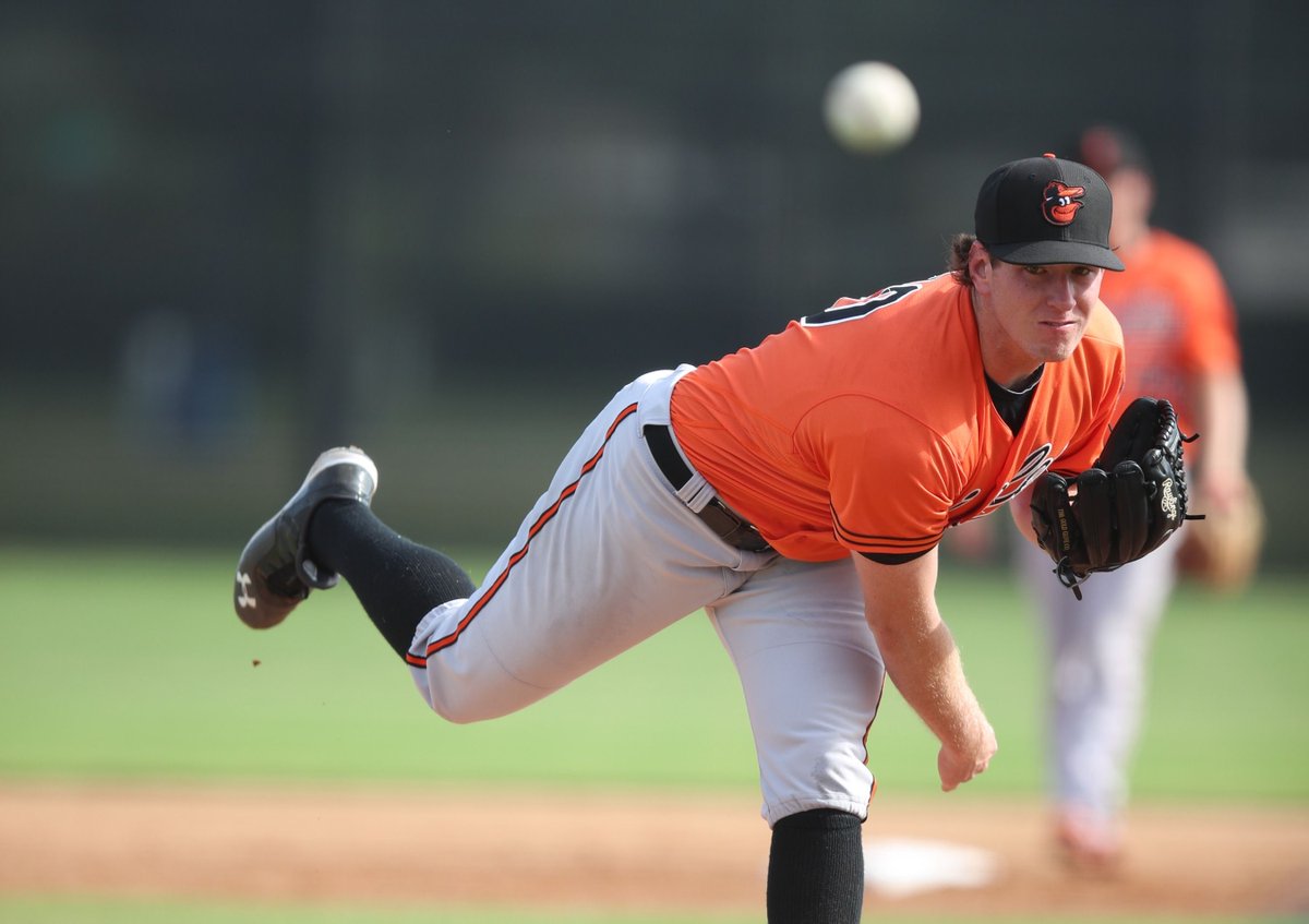 Michael Baumann is the hottest prospect in baseball 🔥 🔥 

The <a href="/Orioles/">Baltimore Orioles</a> prospect just threw a no-hitter, has 113 strikeouts compared to just  33 walks in almost 87 innings pitched this year. 

Trending up 📈 📈 

buff.ly/2XYff3s
