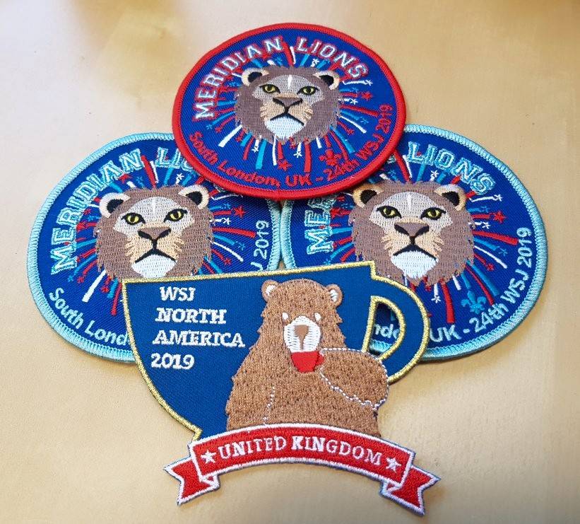 Unit24_WSJ24's tweet photo. Come visit the Meridian Lions, UK Unit 24 at the 24th World Scout Jamboree, our Unit of 40 are camping in A448 and have plenty of badges to swap, just like these...

#ScoutJamboree #UK24WSJ #WSJ24 #Jamboree #badges #swaps #sbr #SummitBechtel https://t.co/iyEH1hLcPK