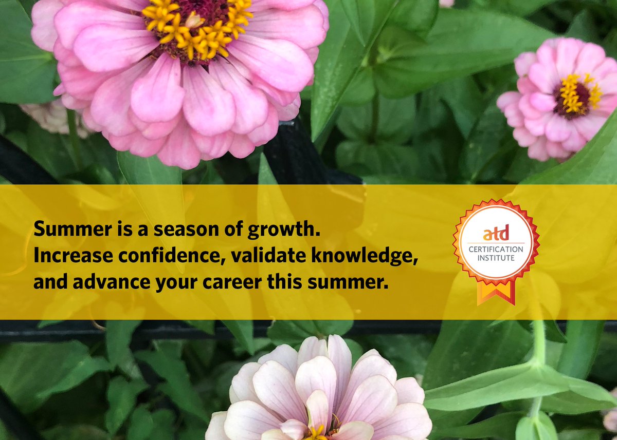 ATD_CI's tweet photo. Grow this summer, and earn your #CPLP! 🍃  The exam registration deadline is 7/24: https://t.co/WECcl84l6k https://t.co/ggFHfLuPSz