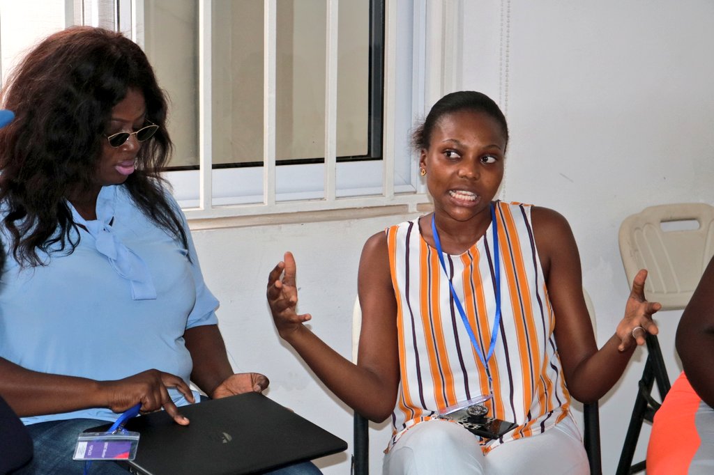 UnlockingWAT's tweet photo. Our #UWAT2019 participants were given time to put their new Business ideas to practice.
Today @jkeyison had a mentoring session with these #FemaleFounders @iSpaceGh.
#WomeninBusiness
#businessgrowth
#overview
#mondaythoughts
#DevelopmentStage https://t.co/ADzoBo5D8C