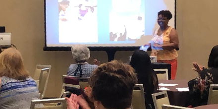 NatlHeadStart's tweet photo. The job of the educator is tougher than ever. We know the value of partnering with parents, but traditional methods don't always produce the transformational results that #HeadStart kids deserve. At #MDA19, Cavalyn Day offers practical ways to authentically engage families. https://t.co/7oA9ZUeNee