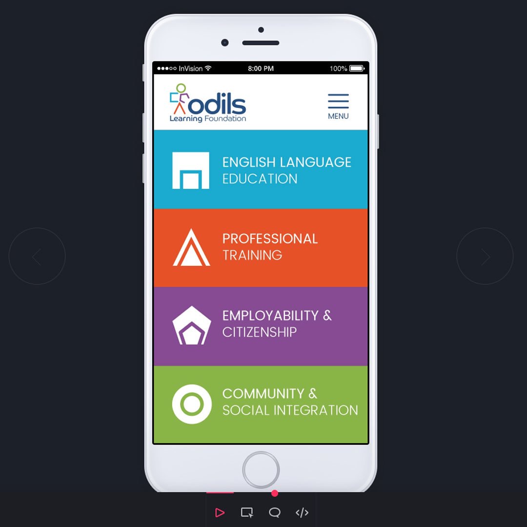 digihumans's tweet photo. Busy with some #ux today for @ODILSPlymouth Menu #prototype in process thanks to @InVisionApp @Cosmic_UK odils site is getting a #makeover #DigitalTransformation #devon #cornwall https://t.co/8fs9HZlkr2