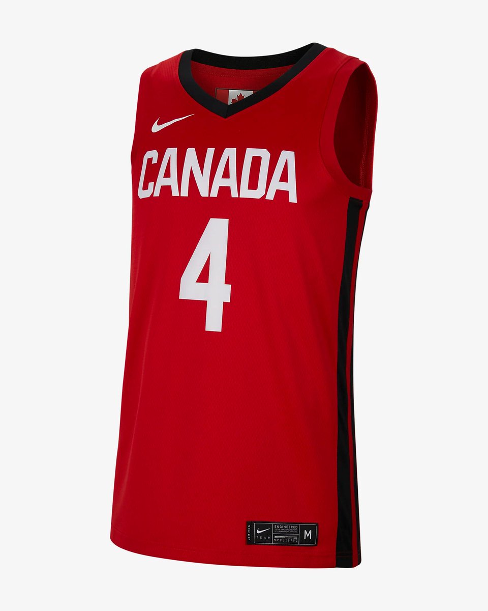 Jamal Murray's Team Canada Road jersey 