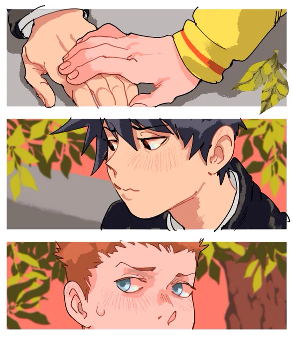 just some hand touch 