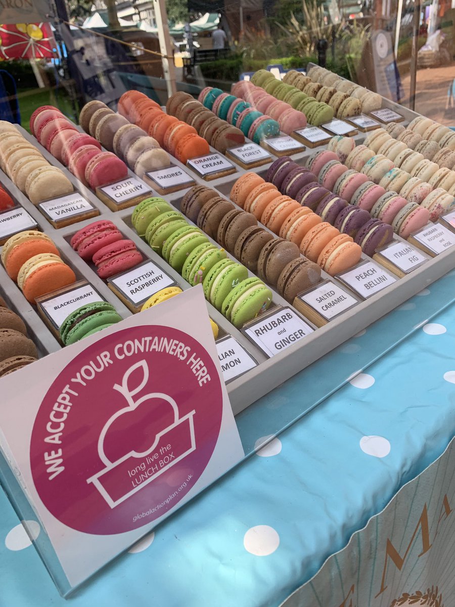 We’re back this Saturday 27th July <a href="/NantwichTC/">NantwichTownCouncil</a> Farmers Market with our <a href="/MadeinCheshire/">Made in Cheshire</a> #FrenchMacarons, receive a  discount when you #Bringyourownbox @FreeNantwich #longlivethelunchbox #plasticfreecommunities