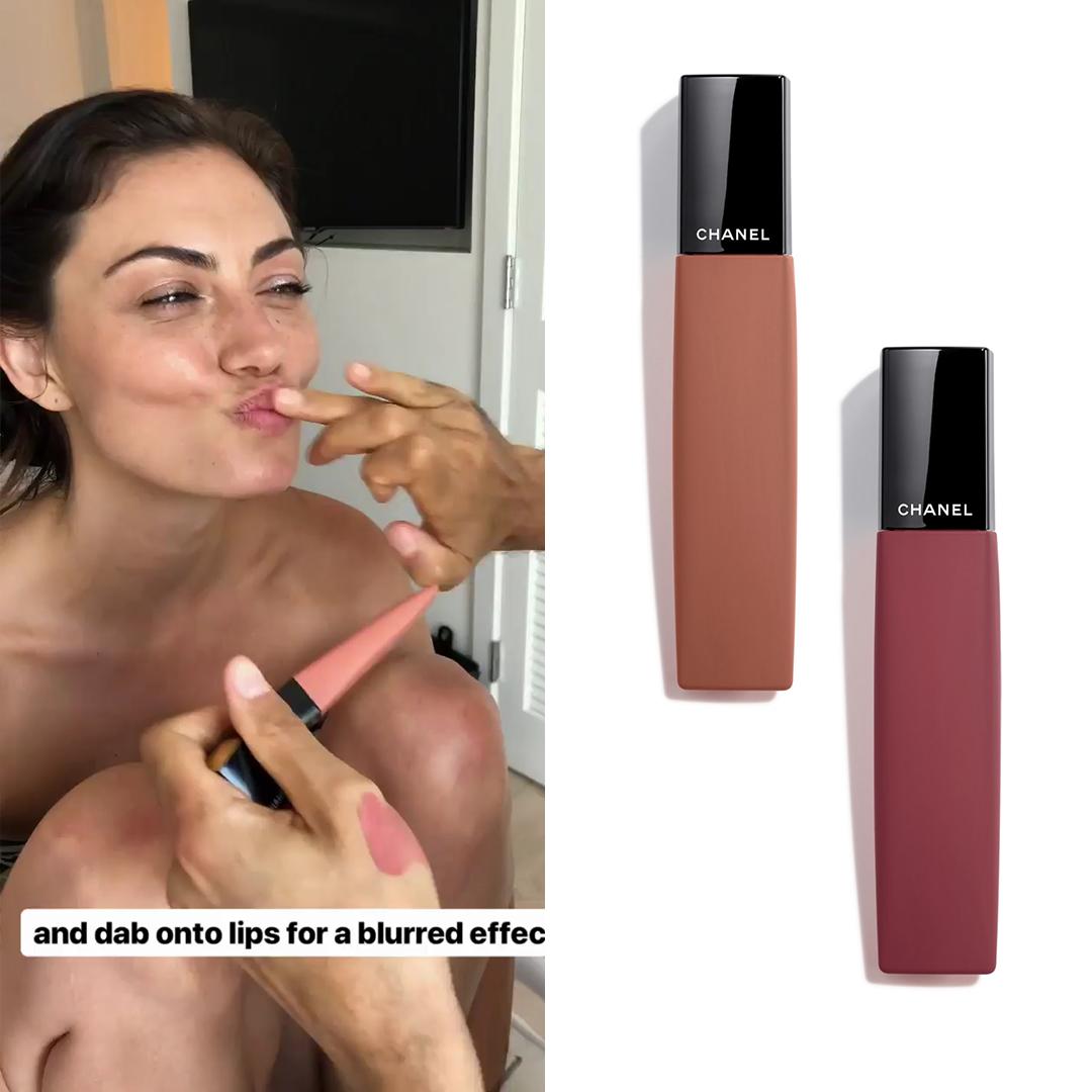 Dress Like Phoebe Tonkin on X: 20 July [2019]  Attending Chanel J12  Dinner wearing, on the lips, a mix of #chanel Rouge Allure Matte Liquid  Powder ($30) in 947 Timeless and