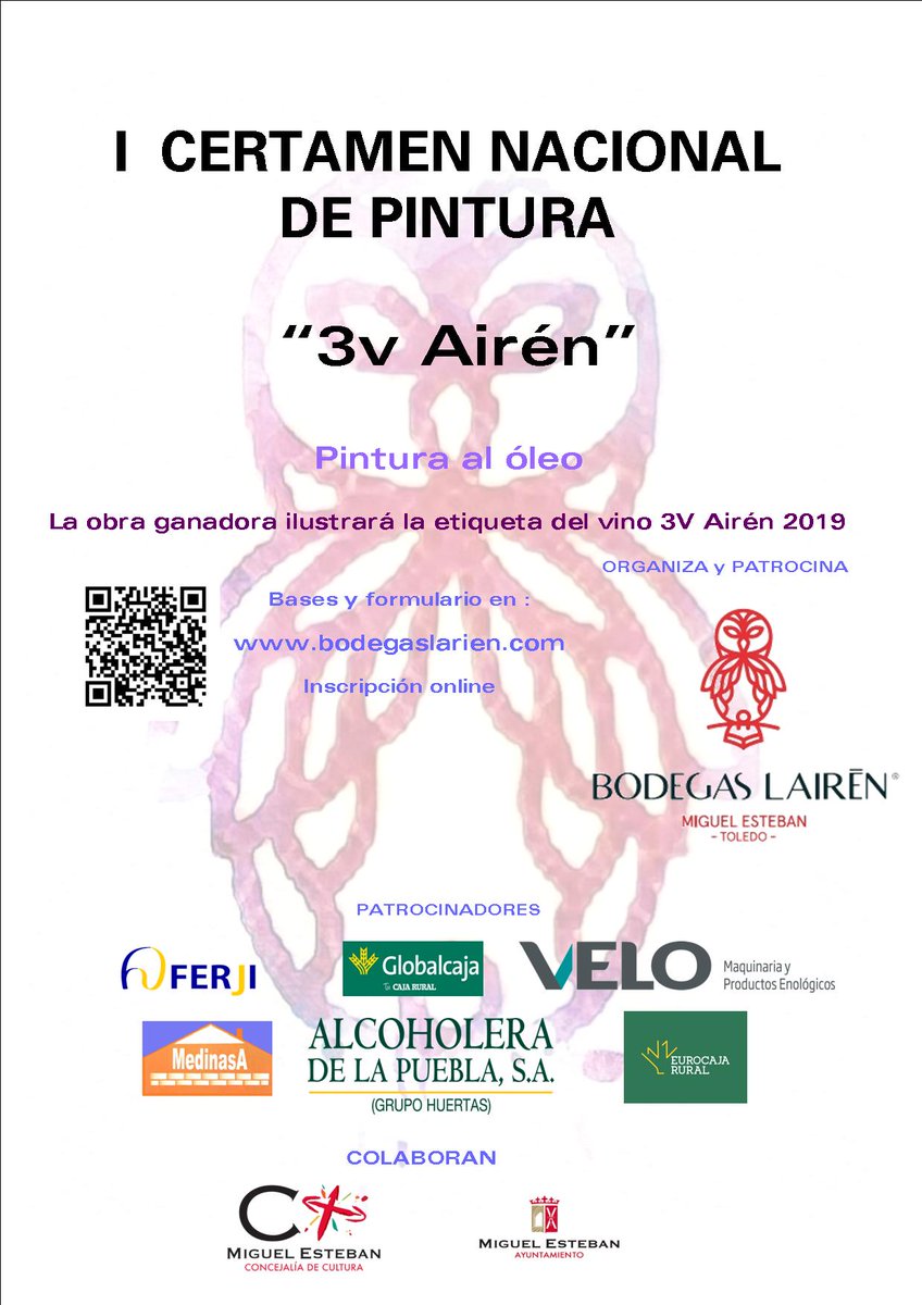 bodegaslairen's tweet photo. CERTAMEN DE PINTURA "3V Airén" #Pinturayvino #LaMancha https://t.co/O4Z0bb9bvE