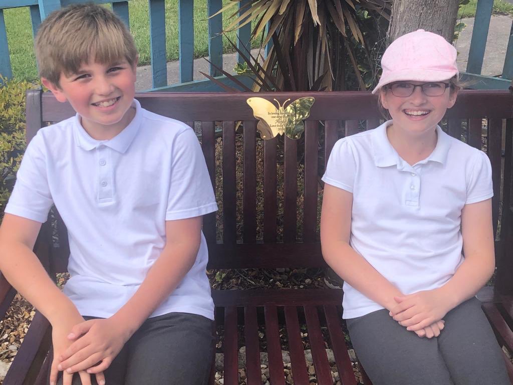 Staidansb's tweet photo. Thanks Mrs Lea for helping to organise the fund raising for these beautiful items for Hope’s garden. An amazing tribute in time for Hope’s Birthday on Wednesday #schoolfamily #pupilswishes #beautifullegacy #beautifulfriendships https://t.co/lMAqR2cHMU