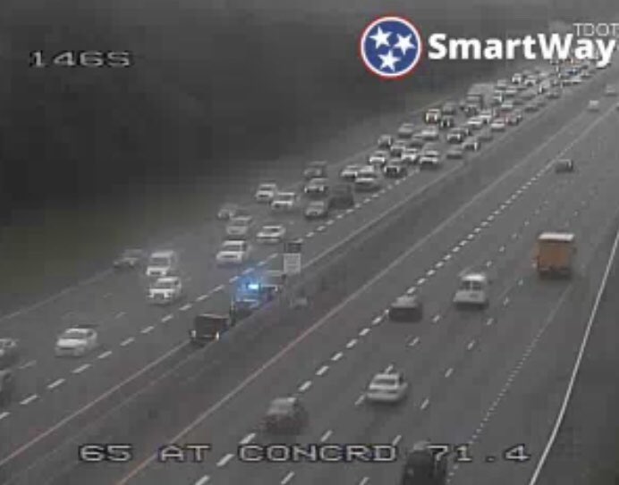 LindsNance's tweet image. BRENTWOOD! Slow going on I-65 northbound close to Concord Road. Avoid delays with my full #4WARN traffic report on @WSMV at 7:27.