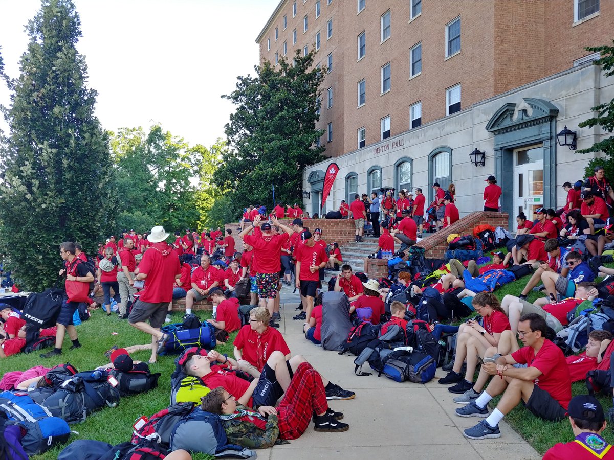 ScouterDerek's tweet image. Getting ready to board the bus to WJ!@1stBolton @WJ2019Canada @ohmygardenia