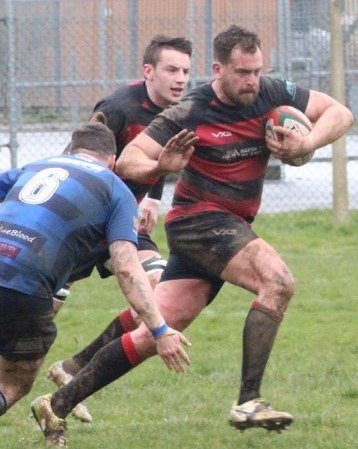 CarmAthletic's tweet photo. Pleasure to announce the senior captains that will lead @CarmAthletic 1st &amp; Druids XV's into our 75th season. Congratulations to Dan Evans (1sts) &amp; Will Edwards (Druids). Pic shows Will charging with Dan in support. Good luck boys 🔴⚫️🏉 https://t.co/paXZsWWlPe
