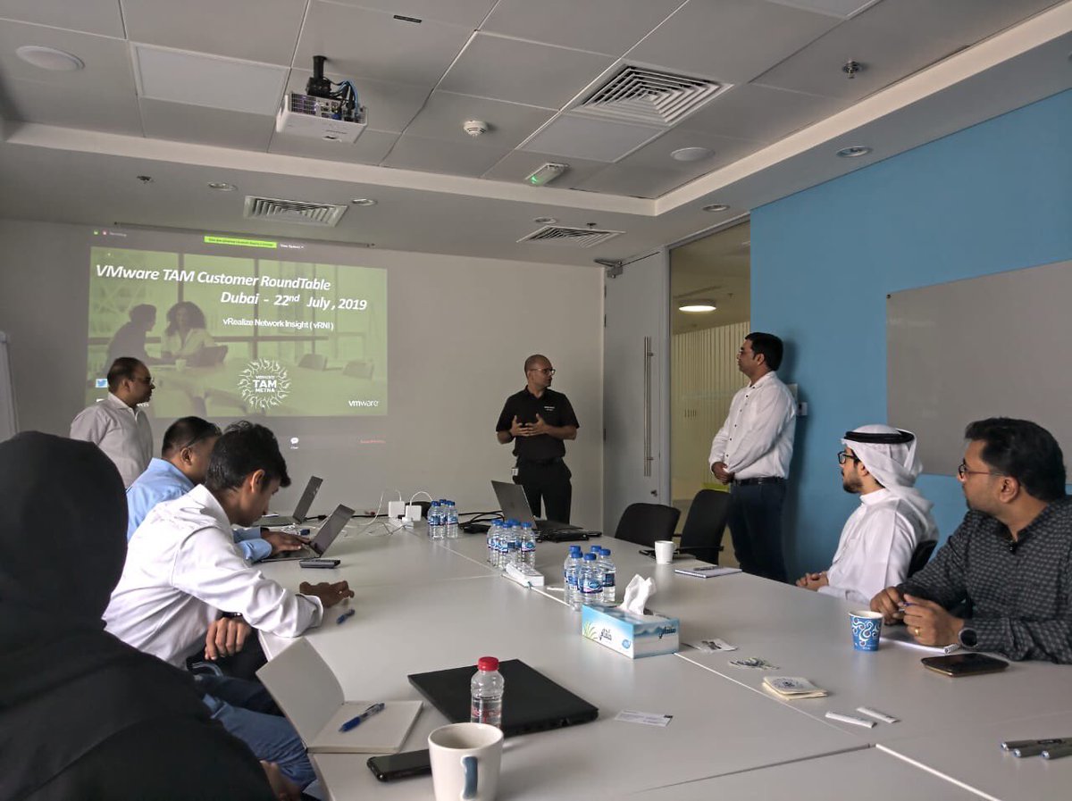 VMware_ME's tweet image. VMware TAM METNA team brings vRealize Network Insight session for TAM Customers exclusively through the TAM Customer Roundtables, the first session kicked off in Dubai.
#VMwareTAM