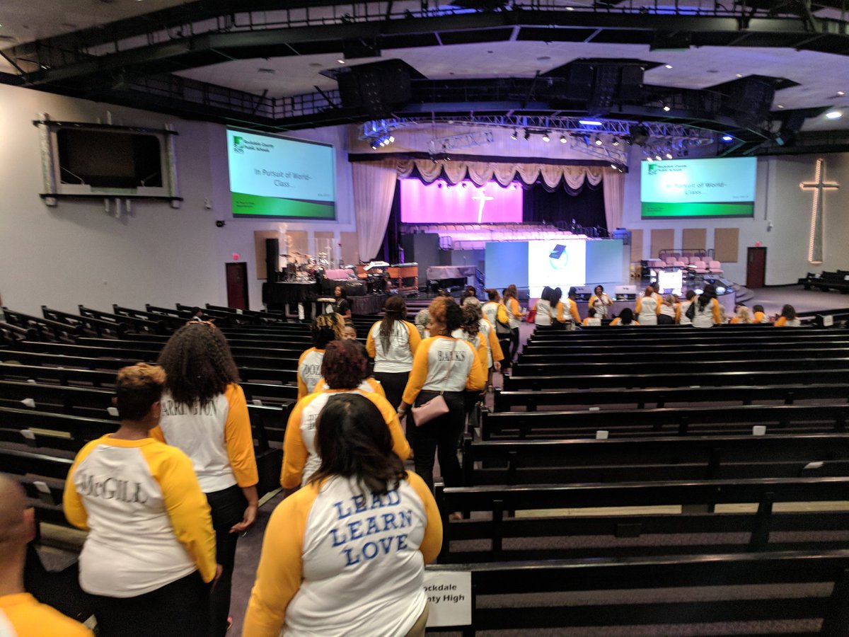 RockdaleSchools's tweet photo. So excited to kick off the new school year with RCPS Convocation! Our teachers and schools are arriving now! #RCPSWorldClass #BackToSchool2019 https://t.co/kjVEISuUiG https://t.co/7aiBgxAAzc