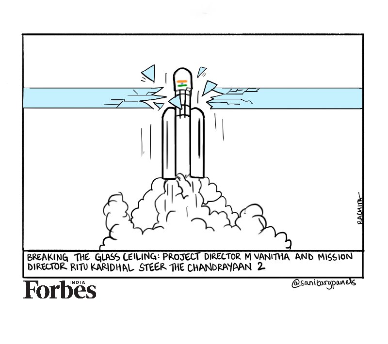ForbesIndia's tweet photo. Women at the wheel: Chandrayaan-2 breaks through the glass ceiling https://t.co/L0WiXr1AgF By @sanitarypanels
@isro
#Chandrayaan2theMoon
#Chandrayaan2
#ISRO
#MVanitha
#RituKaridhal https://t.co/GJ3uw3fqgd