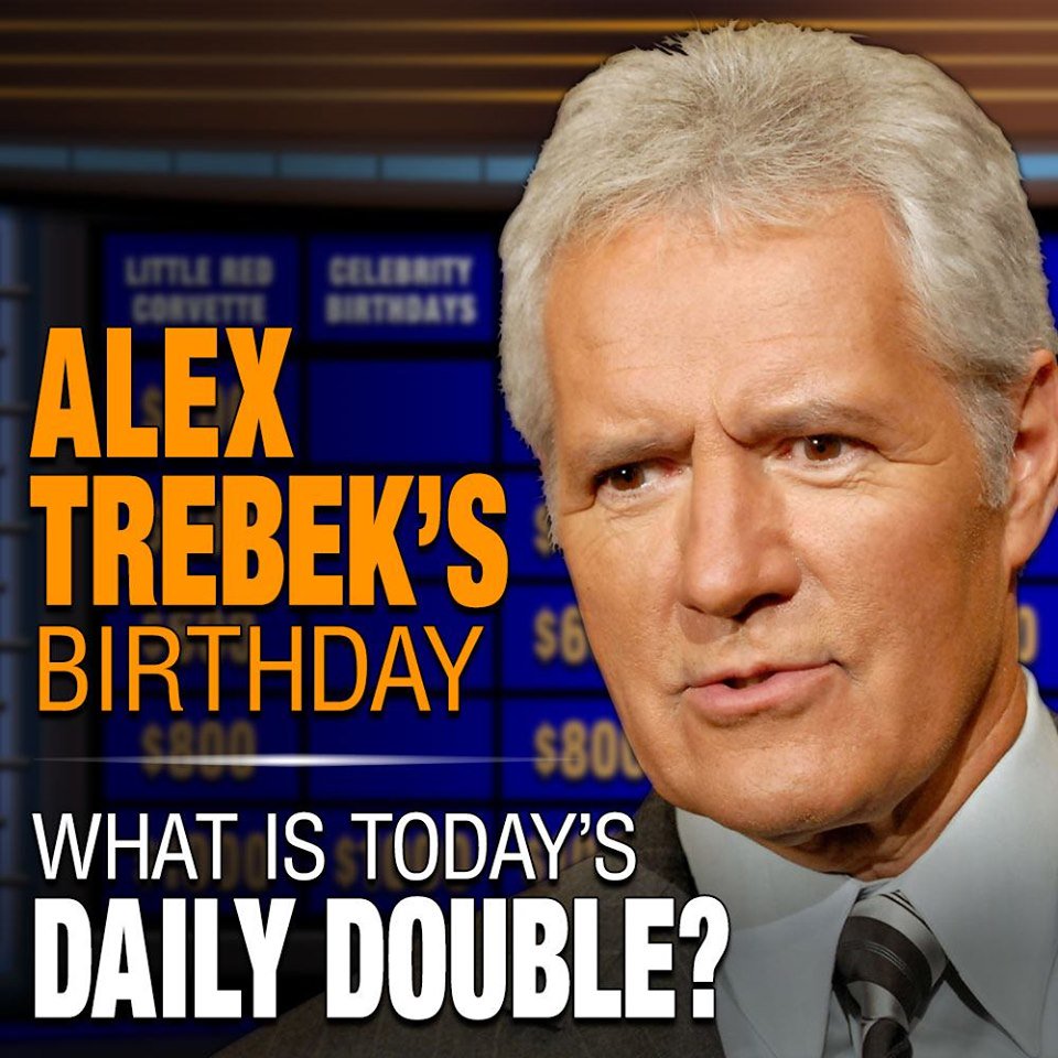 HAPPY BIRTHDAY! Alex Trebek turns 79 today 
