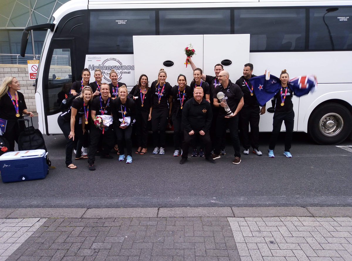 hwoodcoaches's tweet photo. It’s been a pleasure to ferry the new World Cup Champions around for the last couple of weeks... Congratulations @SilverFernsNZ from everybody at Holmeswood Coaches 🏆 https://t.co/7svz3fjCsE