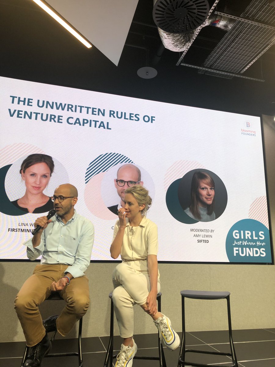 Unwritten rules of venture capital <a href="/cee/">Carlos Espinal</a> <a href="/seedcamp/">seedcamp</a> Lina Wenner <a href="/firstminutecap/">firstminute capital</a> at #GJWHF19 <a href="/bloomingfoundrs/">Blooming Founders</a>  #investment #women #vc
