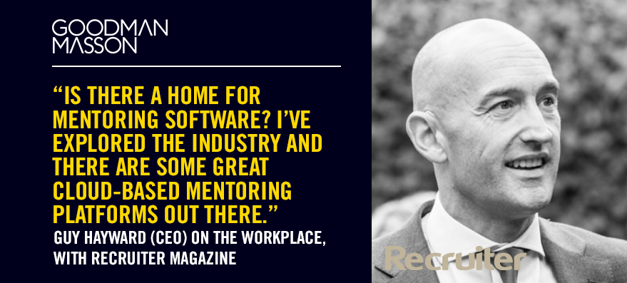 goodman_masson's tweet photo. Read what our CEO, Guy Hayward, has to say about mentorship programmes and the changes on the horizon, in this months Recruiter Magazine. Just click the link! 👉https://t.co/E6MNYZRJsp👈 https://t.co/7VtxBNx9Wl