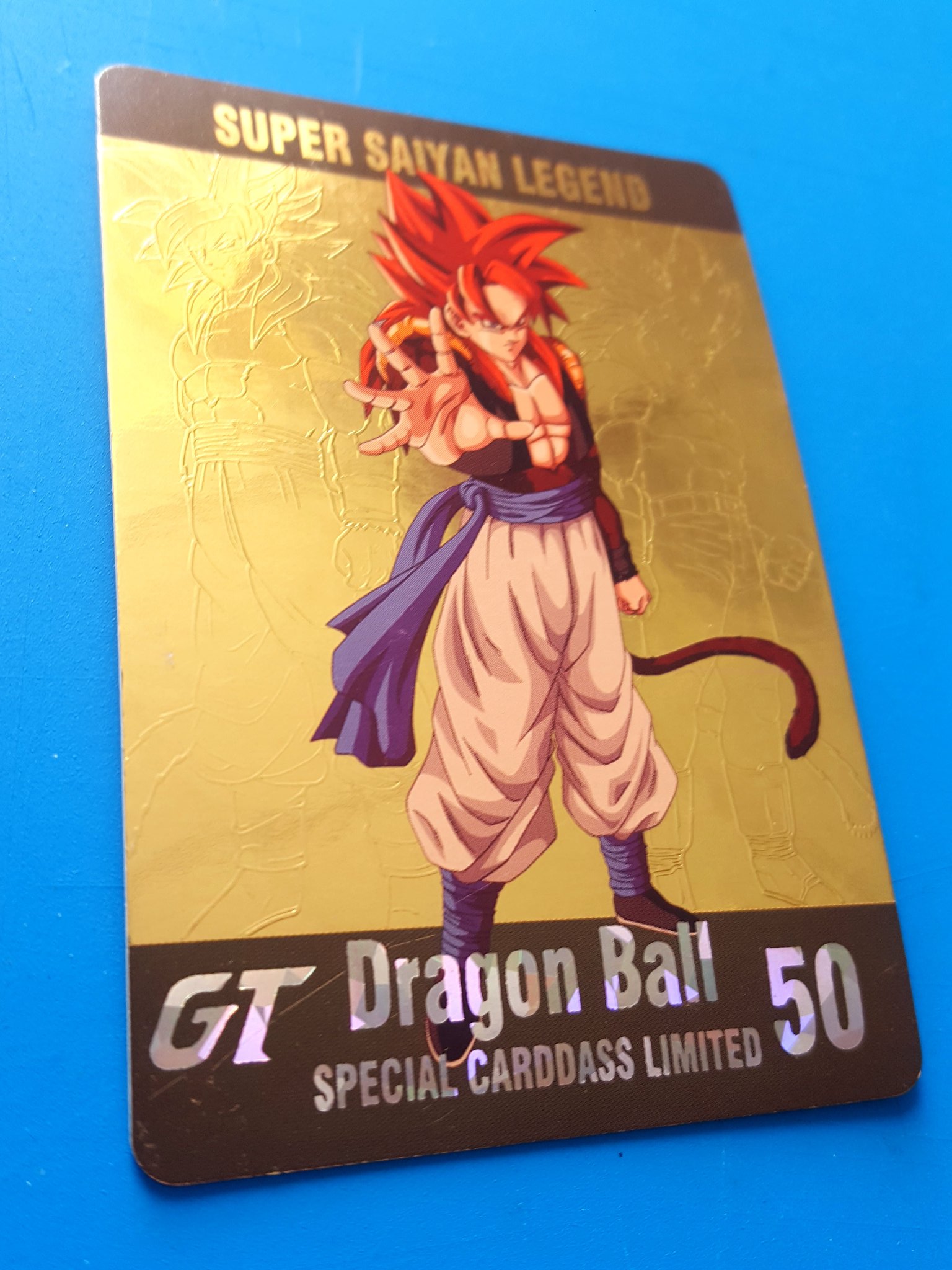 Jumbo Prism Saiyans No Custom HK Card Dragon Ball Fan PP card 889 Limited 