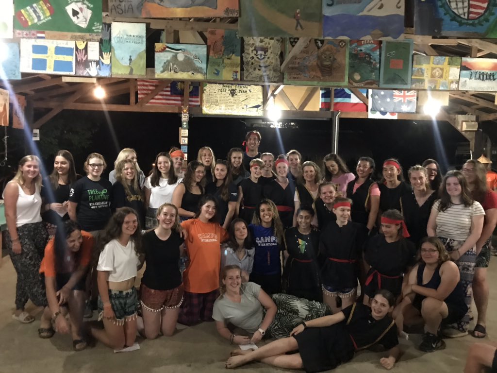 QSeniorTrips's tweet photo. Last night in Bongkud; we performed for our hosts and presented our team’s board #TeamTimbaTimba @TheQueensSchool @CampBorneo https://t.co/DI8XisGzZf