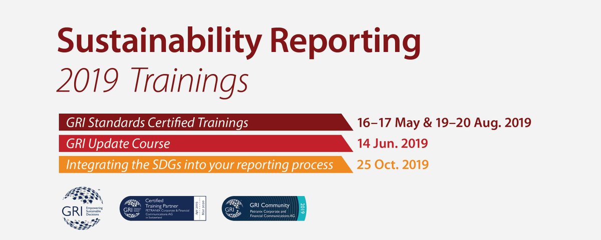 PETRANIX's tweet photo. The official registration period for our next GRI Standards Certified Training is expiring today. Take the chance and register now!

https://t.co/PaZMiCOWG8

#GRI #Sustainability #Reporting #corporate #communication #Training #Zurich #Switzerland https://t.co/wMuvbaEyeU