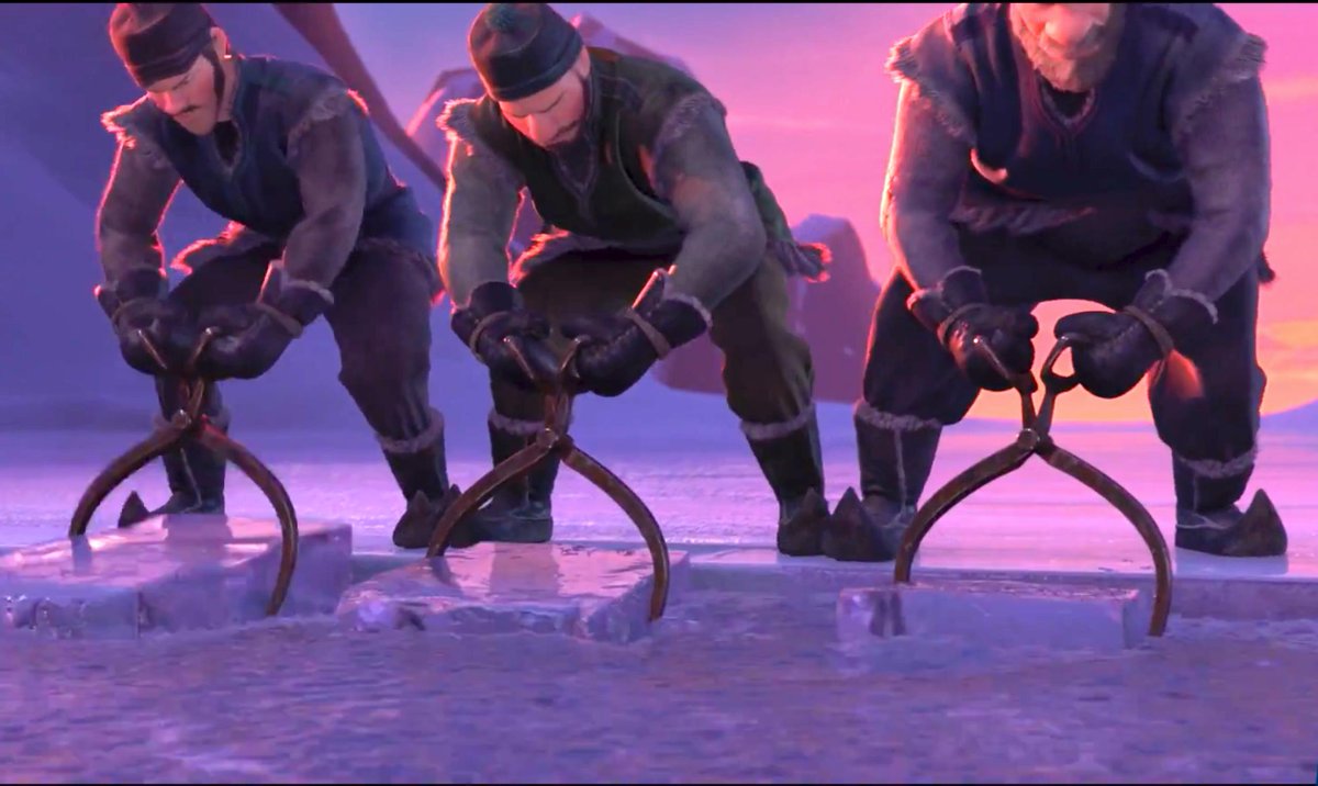 neiltyson's tweet photo. The opening scene to @Disney’s #Frozen portrays Ice Harvesters hauling blocks of  ice, afloat with about 10% of their volume above water. Just like icebergs.

So somebody at Disney does, in fact, care about physics — not to mention all the shit they got right in #TheLionKing. https://t.co/NXb2ixZSHG