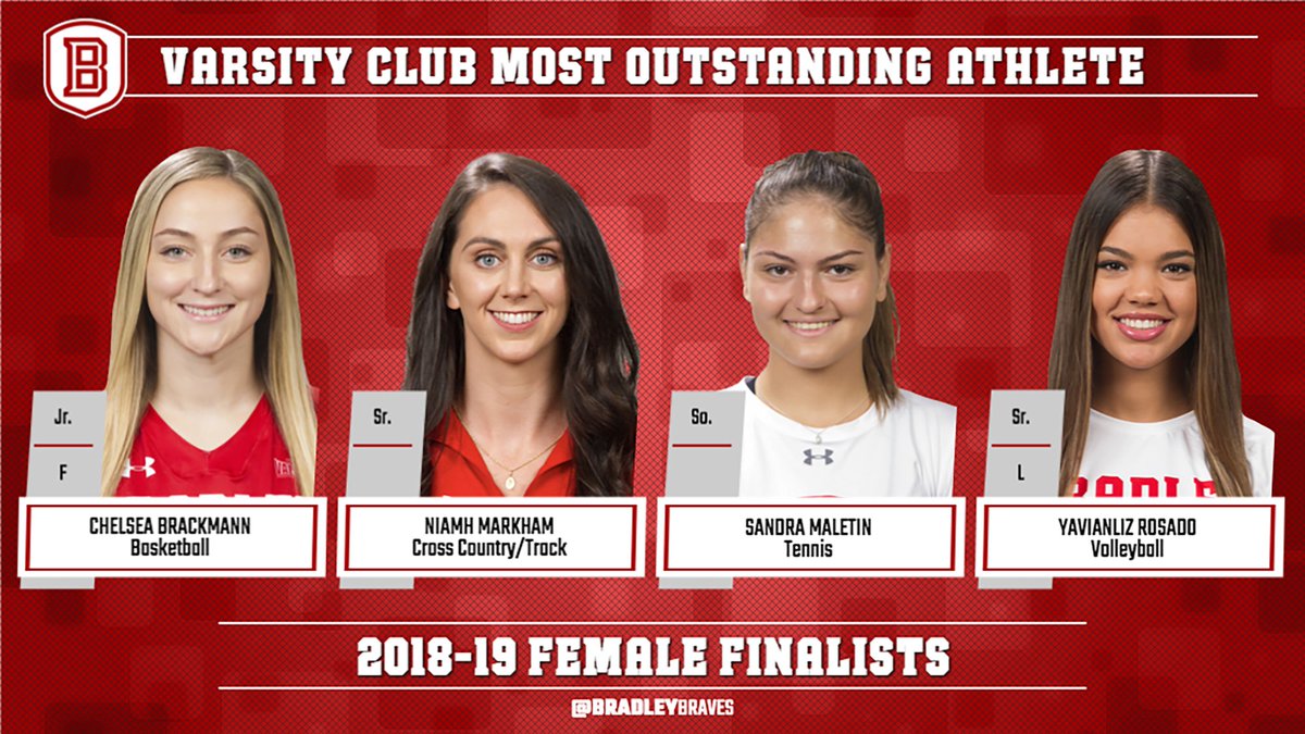 BradleyBraves's tweet photo. It's that time of year again for fans to help select the 2018-19 Varsity Club Most Outstanding Athletes. Twitter poll voting for the four female finalists runs from 8 a.m today through midnight tomorrow, with the men to follow Wed-Thur.
📝➡️ https://t.co/qfeTIyeYv6 https://t.co/yYFyOLwquD