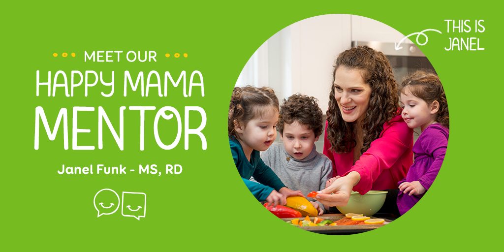 Meet Janel, a Registered Dietician and real mom. She’s here to answer your questions about maternal and infant nutrition, parenting, and everything in between. Have a question? Ask below and tune into our IG feed on July 30th at 12pm to hear Janel’s answer! #HFHappyMamaMentor