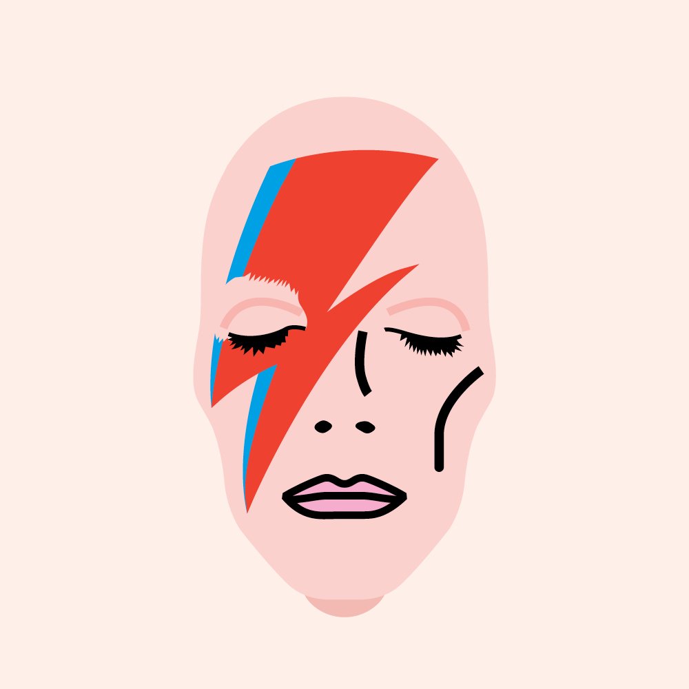 cartoonbowie's tweet photo. Bowie Masks inspired by the brilliant work of Mark Wardel @TradeMarkArt #bowiemasks #davidbowie #bowie #bowieforever https://t.co/SyXP4TPQKl