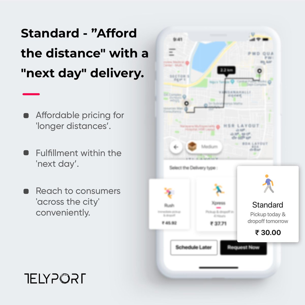 telyportinc's tweet photo. Telyport - Enabling "Consumer reach" with our "next-day delivery service".
.
.
#startup #techstartup #hyperlocaldelivery #deliverybangalore  #affordabledelivery #startupbangalore #OneHourDelivery #NextDayDelivery #deliveryneeds #fooddelivery #grocerydelivery #medicinedelivery https://t.co/qNBtCHghkH