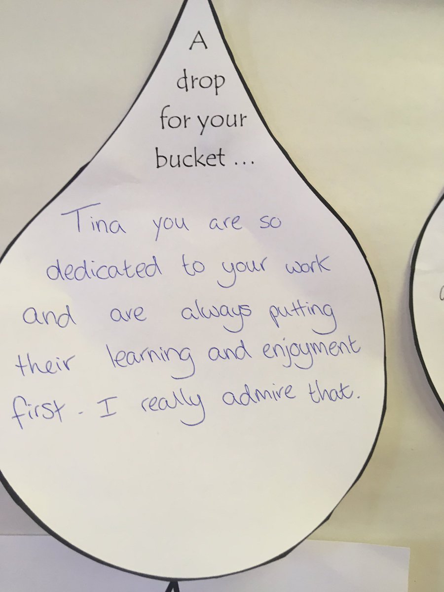 jennifer_nock's tweet photo. Supporting staff well being through βstaff shout outsβ. We did βdrops for your bucketβ support and appreciation #Traumasensitiveschool https://t.co/q2GYnVcPYs