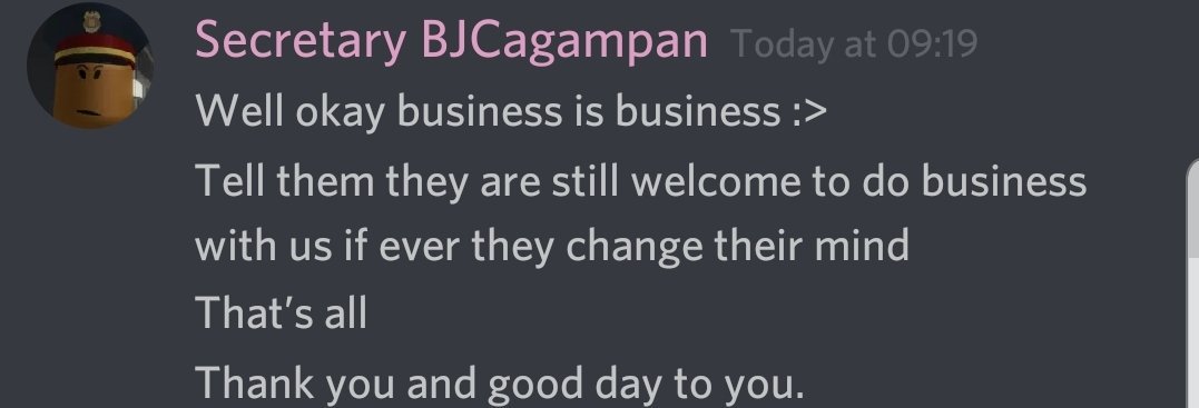 Secretary BJCagampan02 on the situation: