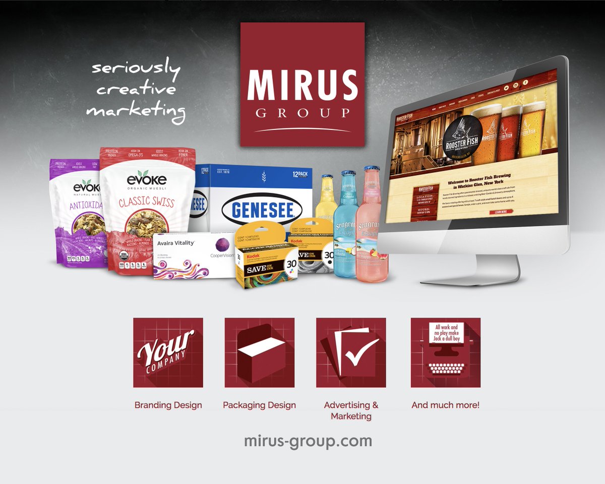 mirusgroup's tweet photo. Great marketing requires great creative. Visit https://t.co/suibK7QZrI to see our work. We can build your brand.

#entrepreneurship #entrepreneur #wny #fingerlakes #rochester #roc #winery #brewery #branding #marketing #logodesign https://t.co/SOSEtKFOqX