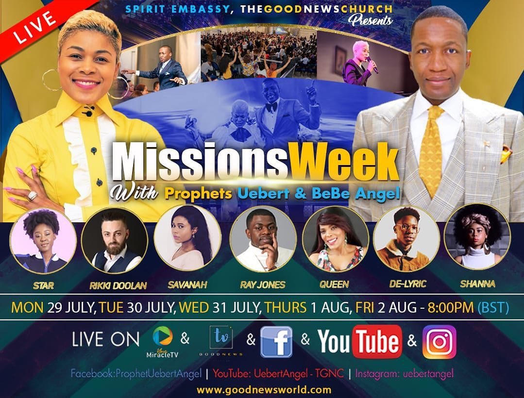 GoodNewsTVLive's tweet photo. MISSIONS WEEK is back &amp; will be BROADCASTING LIVE from our Birmingham Branch. To all Our PARTNERS around the world this is another opportunity to contribute huge as we fundraise for the Good News World. We thank you for your support monthly and your giving during MISSIONS WEEK. https://t.co/5SZBleWBoL