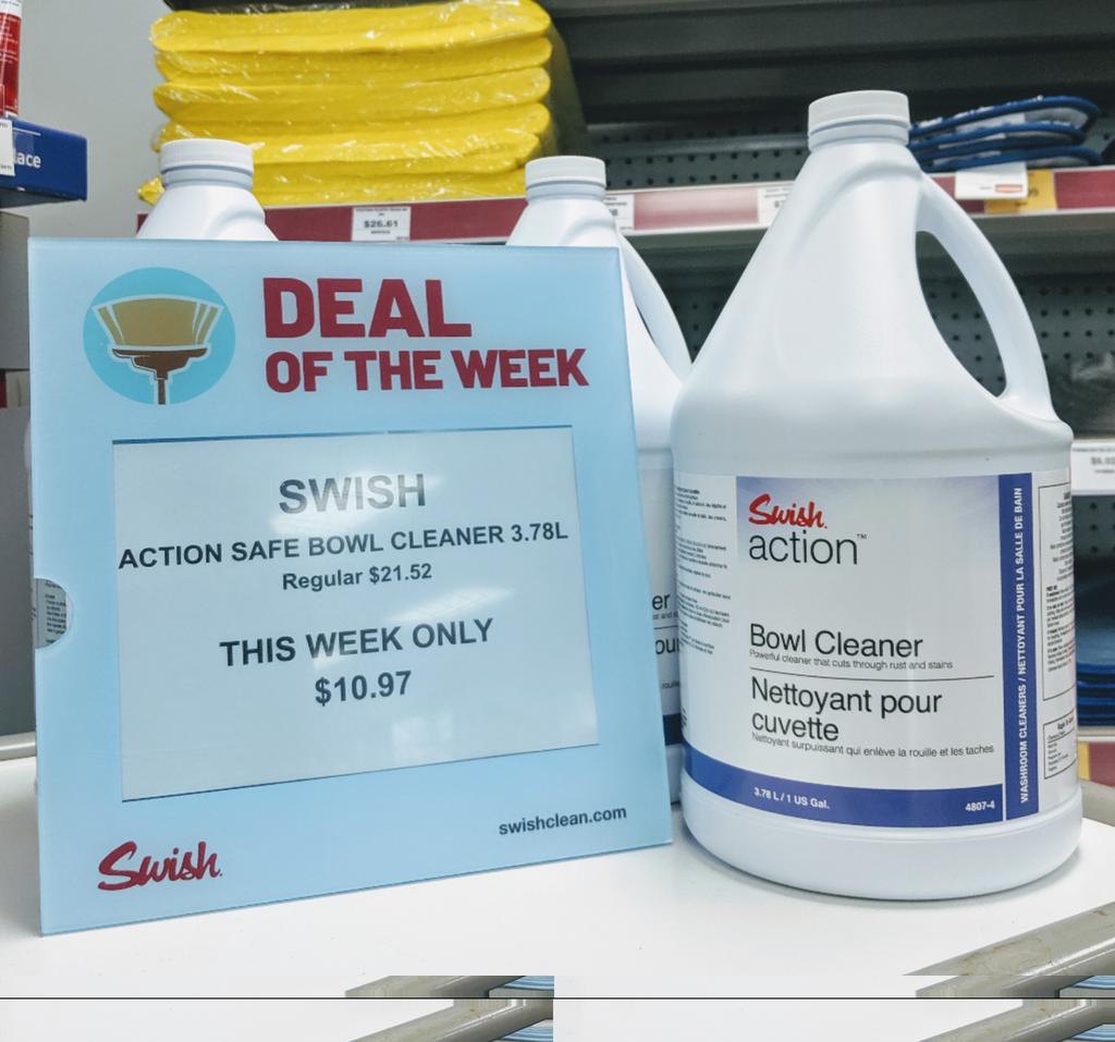 New deal of the week! Action safe acid bowl cleaner! Reg $21.52 for only $10.97!! Grab this one quick cause it'll be gone before you know it!
