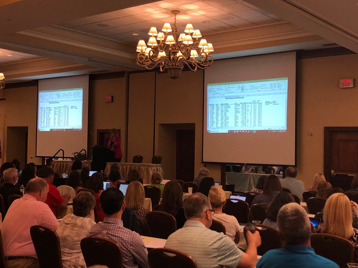 NCLeague's tweet photo. #NCGFOA conference here in Wrightsville Beach! We are learning new Excel tips and tricks today! https://t.co/hk0fMZFqcy