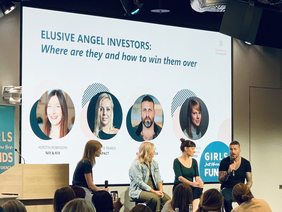 Dissecting ‘Elusive Angel Investors’ with an amazing panel at #GJWHF19 <a href="/bloomingfoundrs/">Blooming Founders</a>  #investment #women #vc <a href="/amyrlewin/">Amy Lewin</a> <a href="/GabbiCahane/">Gabbi Cahane</a> <a href="/kerstintweets/">Kerstin Robinson</a> <a href="/TheCharlottePea/">Charlotte Pearce</a>