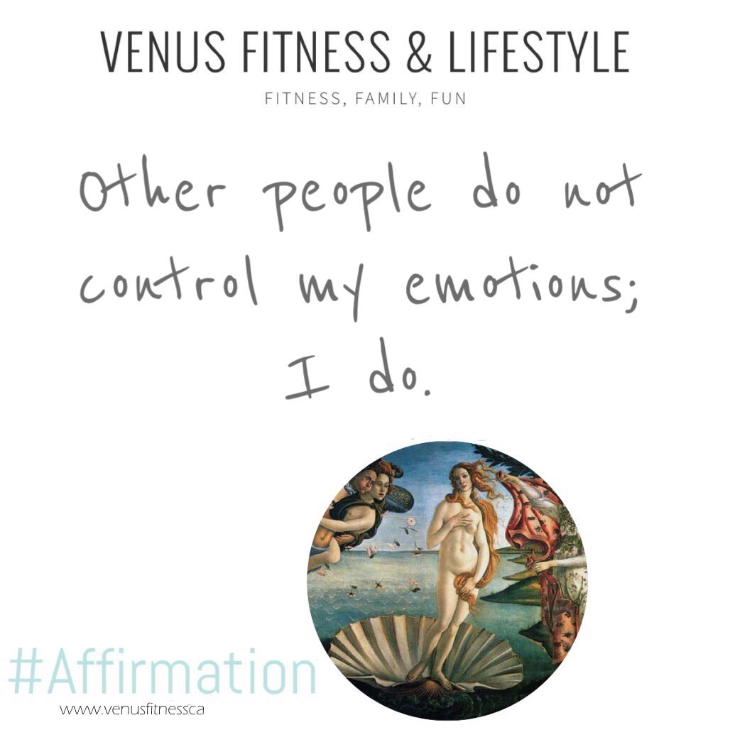 venus_fitness's tweet photo. Other people do not control my emotions. I do. #VFAffirmation #2019Goals https://t.co/uCORQ3bWpD