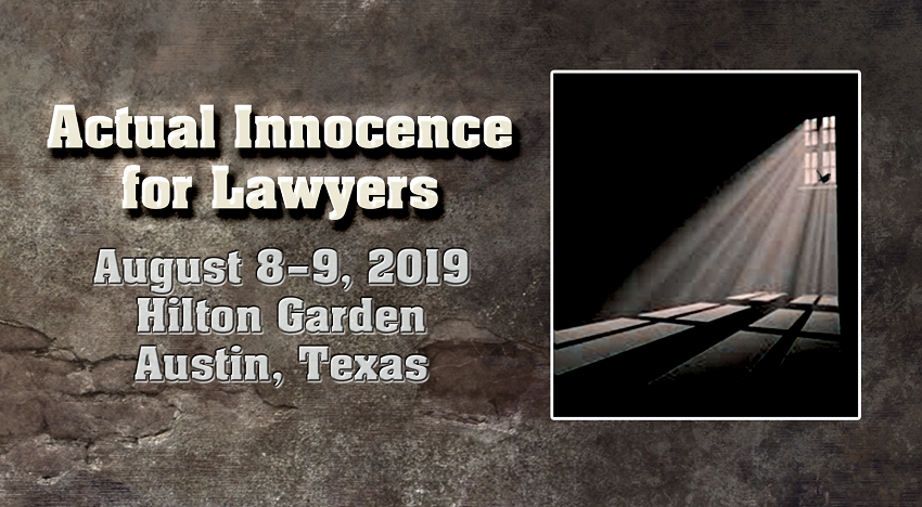tcdla's tweet photo. Innocence for Lawyers trains you on the development of an innocence claim with particular attention paid to the type of investigation, the assistance necessary and the process of the prosecution of the claim. Call 512.478.2514 or sign up online. https://t.co/BAL4GtlTpq https://t.co/m5bFRaflNB