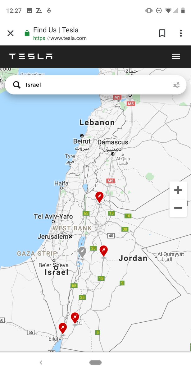 Jordan will be getting a 5th Tesla supercharging station while Israel has none

Israel is building &amp; investing in so many automotive startups, yet we can't easily buy electric cars here. Why? Because we are afraid of electric cars after Better Place, or something else altogether?