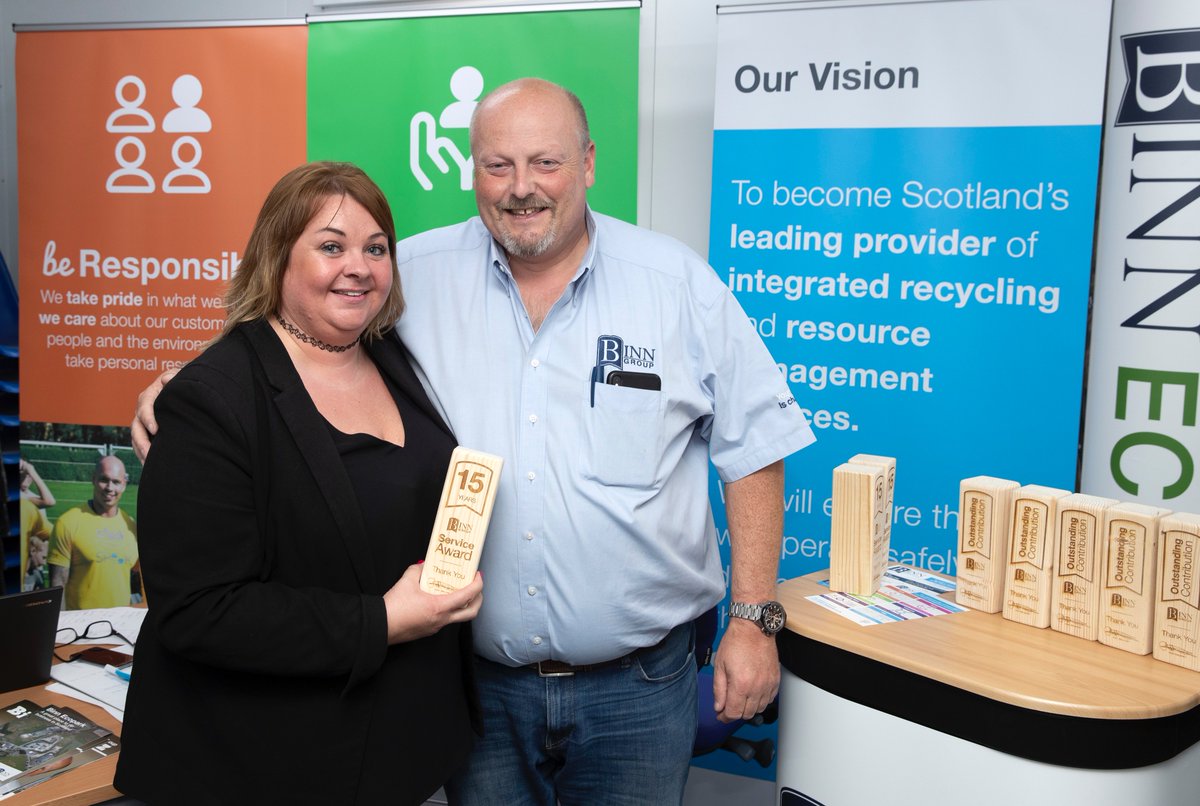 binnwaste's tweet photo. Five more of our employees received their Service Awards at the BeBinn launch event on Friday.
Thank you again for all your hard work.
#BeBinn #BinnLoyal #ServiceAwards https://t.co/9W2mnK1rYX