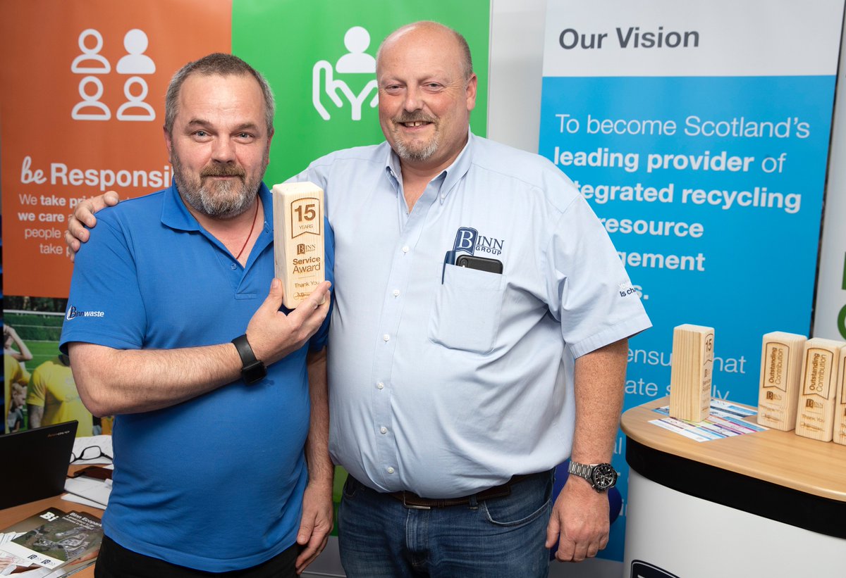 binnwaste's tweet photo. Five more of our employees received their Service Awards at the BeBinn launch event on Friday.
Thank you again for all your hard work.
#BeBinn #BinnLoyal #ServiceAwards https://t.co/9W2mnK1rYX
