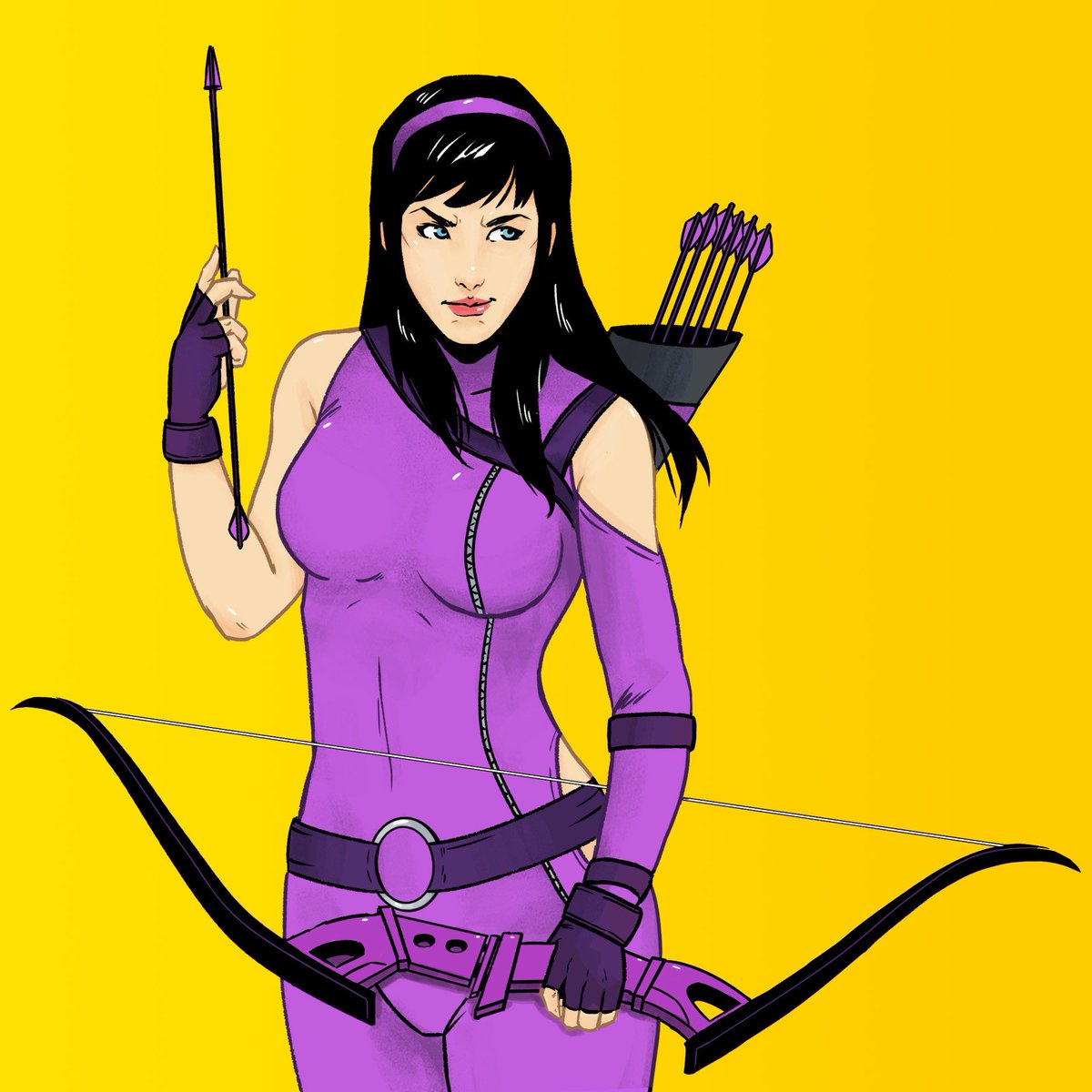 OptimismClub's tweet photo. Years ago we said Aubrey Plaza should play Kate Bishop #Hawkeye. I’m not sure that’s viable anymore so how about @NaomiScott? @Marvel @MarvelStudios https://t.co/1kKglnObLG