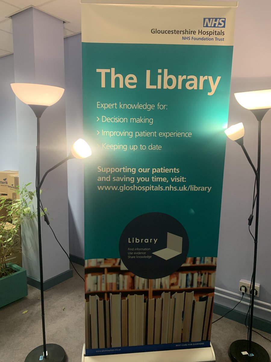 GloSTaRsNHS's tweet photo. Do you utilise your @gloshospitals library services? Our library has a wealth of knowledge for you at their fingers tips. Librarian @tin_angels is helping us to put in a research request for EB information. Email the team about knowledge share for your monthly articles. 👍🏼 https://t.co/j3hqHErfDn