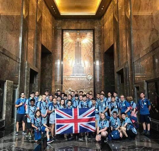 The Blue Bears at the Empire State Building yesterday. Today is Jamboree arrival day. See you at the #Summit #unit62 #ukcontingent #wsj2019 <a href="/ukcontingent/">UK Contingent 🇬🇧⚜️</a> <a href="/BerkshireScouts/">Berkshire Scouts</a>